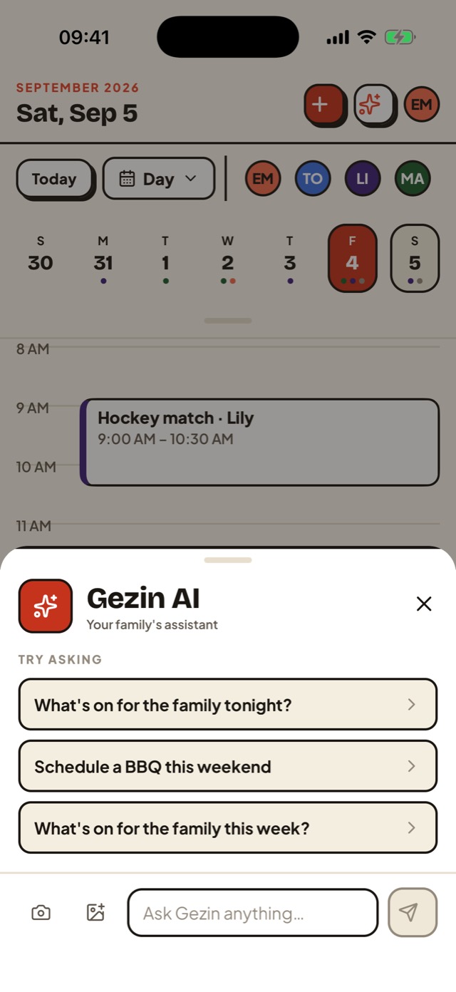Gezin AI screen