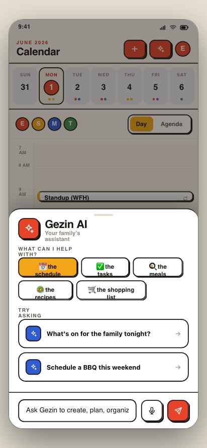 Gezin AI screen